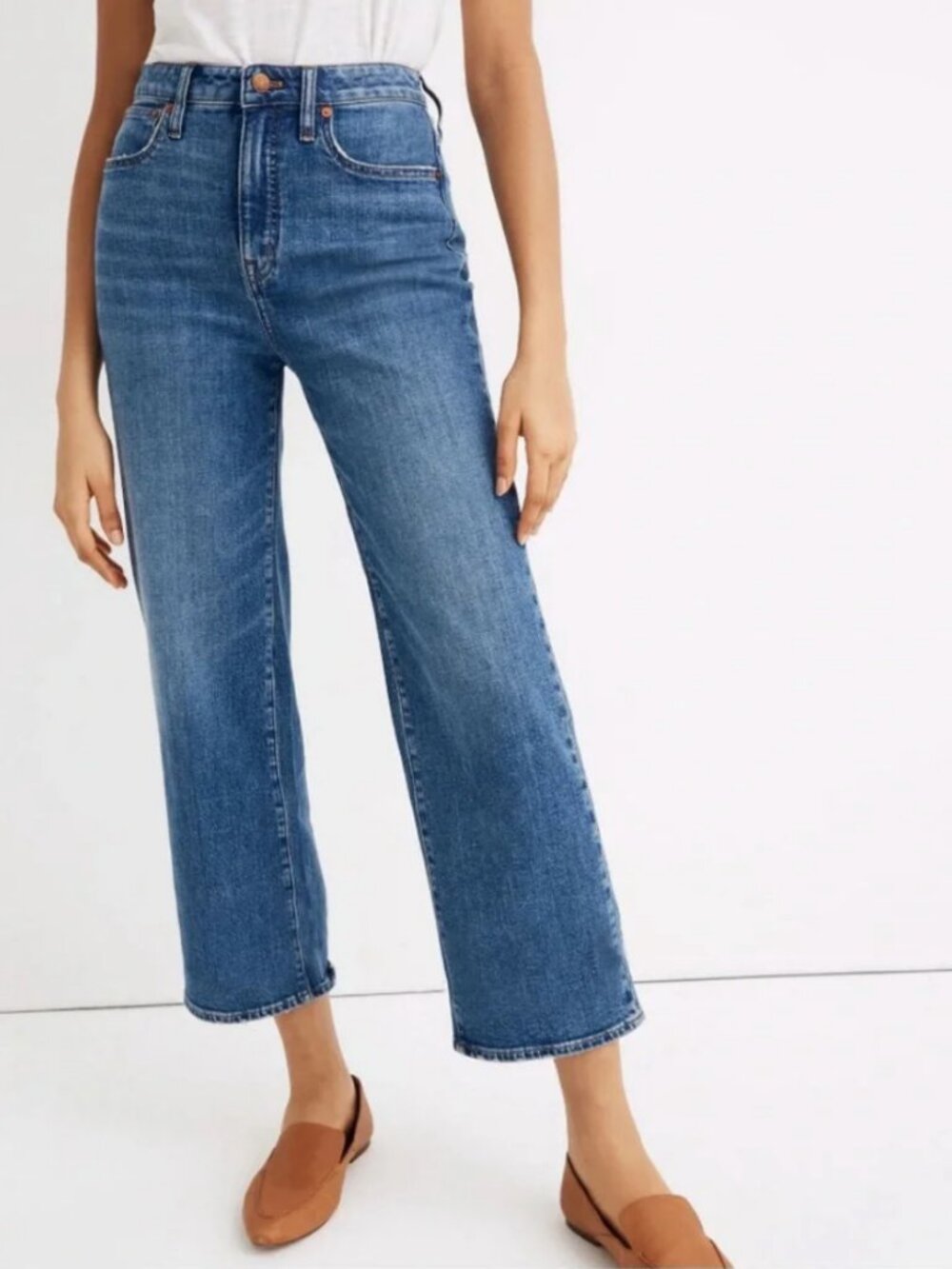 Madewell Curvy Slim Wide Leg Jeans